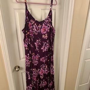 Torrid Purple Floral Maxi Dress